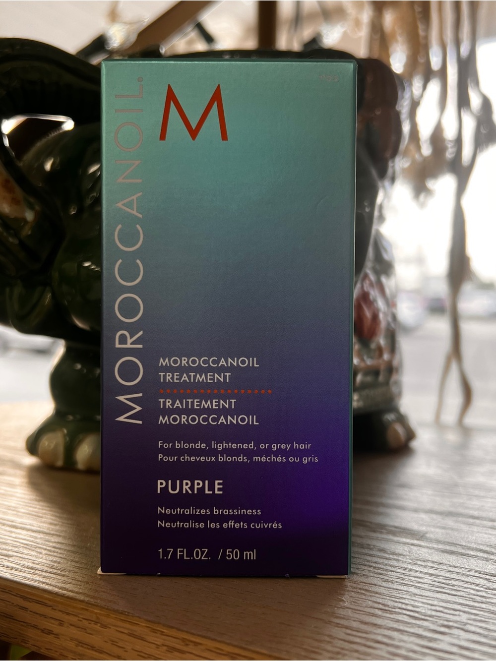 Moroccanoil Purple Treatment - Teal to Purple Gradient Packaging